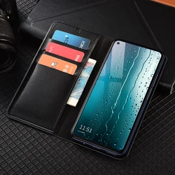 Crazy Horse Genuine Leather Flip Wallet Case with Fall Prevention for Ulefone Armor 28 Ultra (Black)