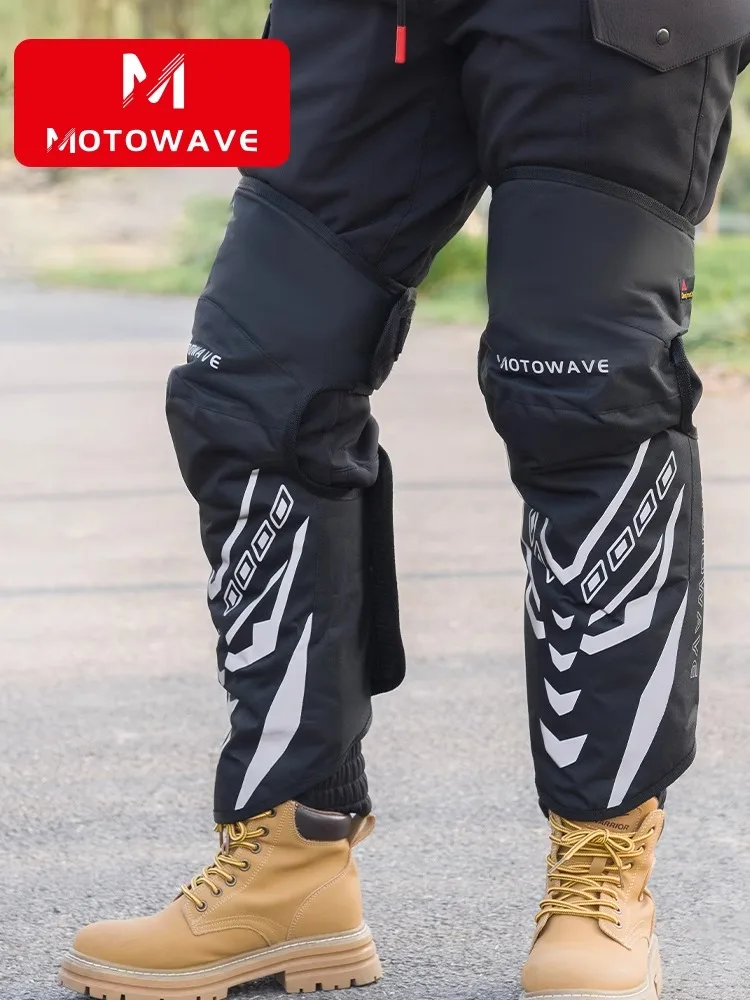 Motorcycle knee pads Winter warm and windproof knee pads Riding legs windproof and cold knee pads 2