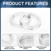 UXCELL 4pcs Car Wheel Hub Centric Rings OD 75.1mm to ID 56.6/64.1/66.6/70.6/72.6/73.1mm Wheels Center Shaft Shock Hubrings 5