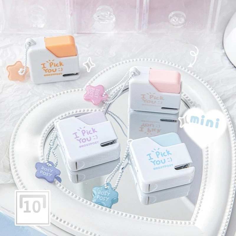 미니 슈가 스테이플러 휴대용 미니 귀여운 10    니들 종이 스테이플러