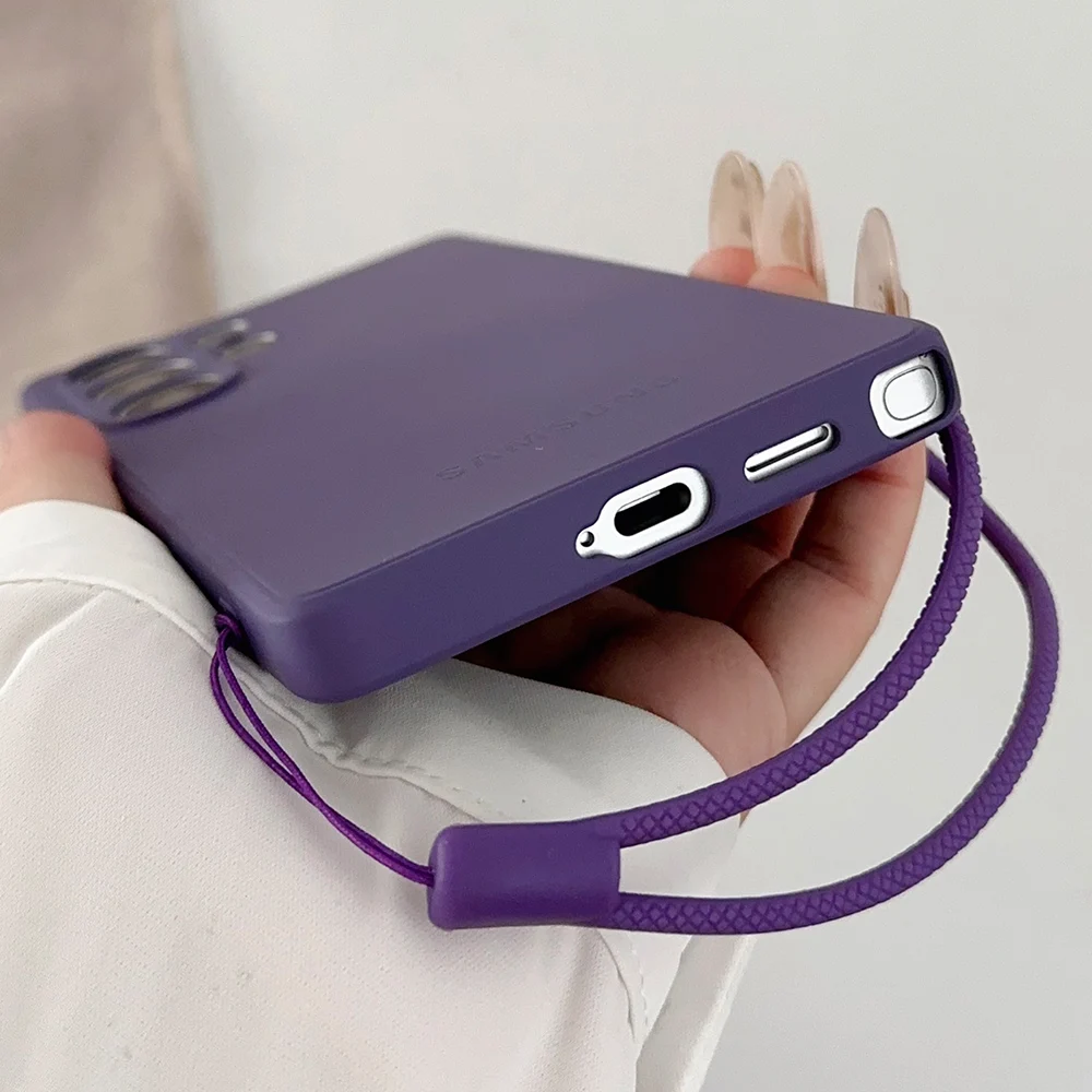 Enhanced Silicone Wrist Strap Phone Case in Liquid Finish