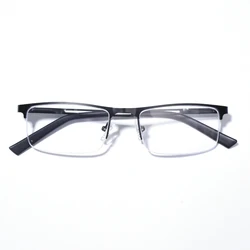 Enhanced Blue Half Frame Anti - Blue Light Reading Glasses - +275 (Black)
