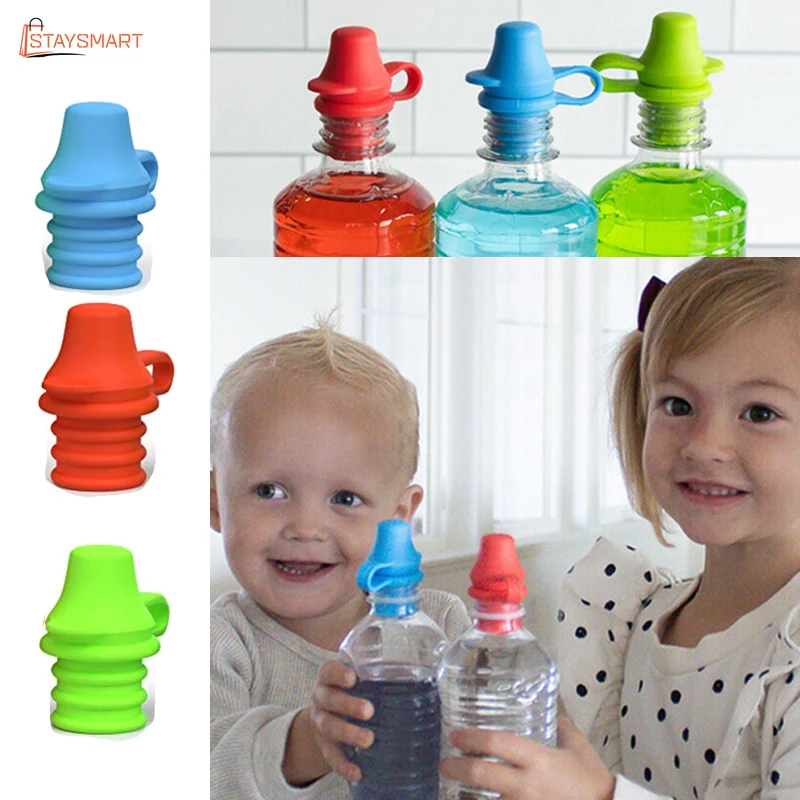 Portable Spill-proof Water Bottle Adapter Cap With Tube Drinking