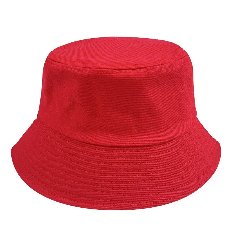 DIY Print Embroidery Bucket Hats Fisherman Cap Basin Caps Panama gorros Cotton Sun Hats