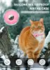 for Apple AirTag Cat Collar,Air Tag Pet Collar with airtag Holder and Bell Reflective GPS Kitten Collar for Girl Boy Cats gatos 5