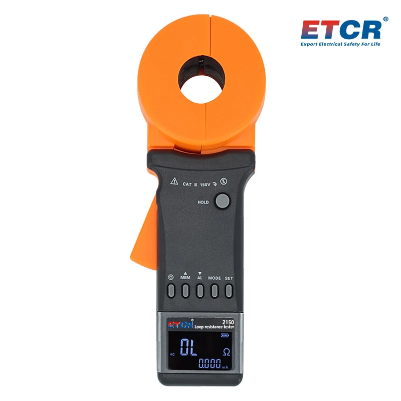 ETCR2150 Leakage Current Meter 40A Clamp Earth Resistance Tester1500Ω Rechargeab