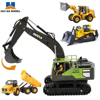 HUINA 1:16/1:18 11 Channels Engineering Car 2.4G Remote Control Bulldozer Truck Dumper Excavator Duty Bulldozer Metal Shovel Toy 1