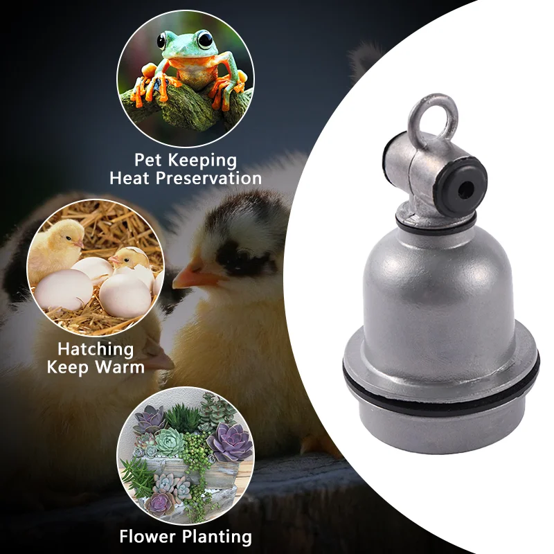 Waterproof Heating Bulb Bracket With Switch E27 Ceramic Socket for chick Piglets reptile Breeding Heat Lamp Holders Brooder