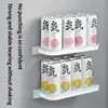 Foldable Bathroom Toilet Storage Rack Shower Shelf Storage Rack  Self Adhesive Kitchen Wall Shower Rod Tray Storage Organizer 5