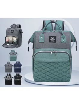 Borse per pannolini per mamma Borsa per appendere passeggino Zaini per pannolini per mamma di grande capacità con fasciatoio Comode borse per allattamento per bambini 1