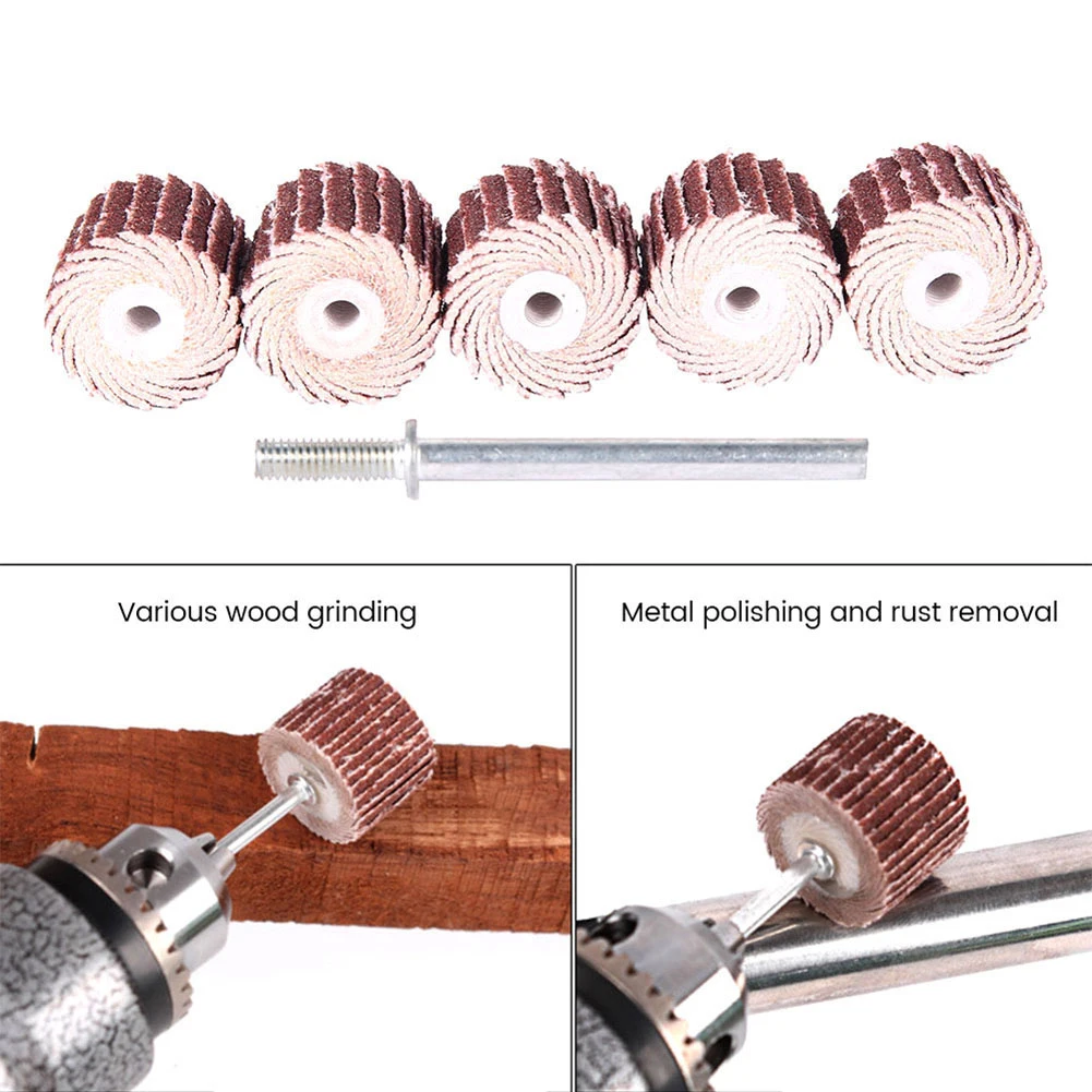 Rotary Grinding Wheel Sanding Sanding Disc Sandpaper 10pcs Tools 80-600 Grit Wheel Abrasive Flap Grinding Mini