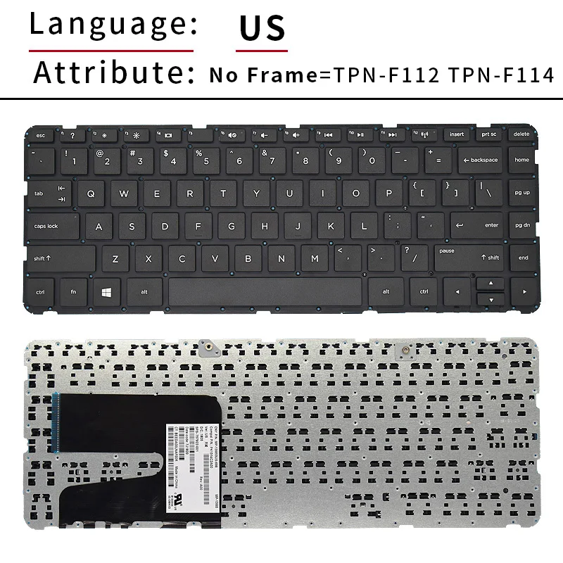 New Russian Spanish Teclado Keyboard For HP Pavilion 14-n 14-n200 MP-13M56LA-698 PK1314C2A24 laptop Black Frame Black