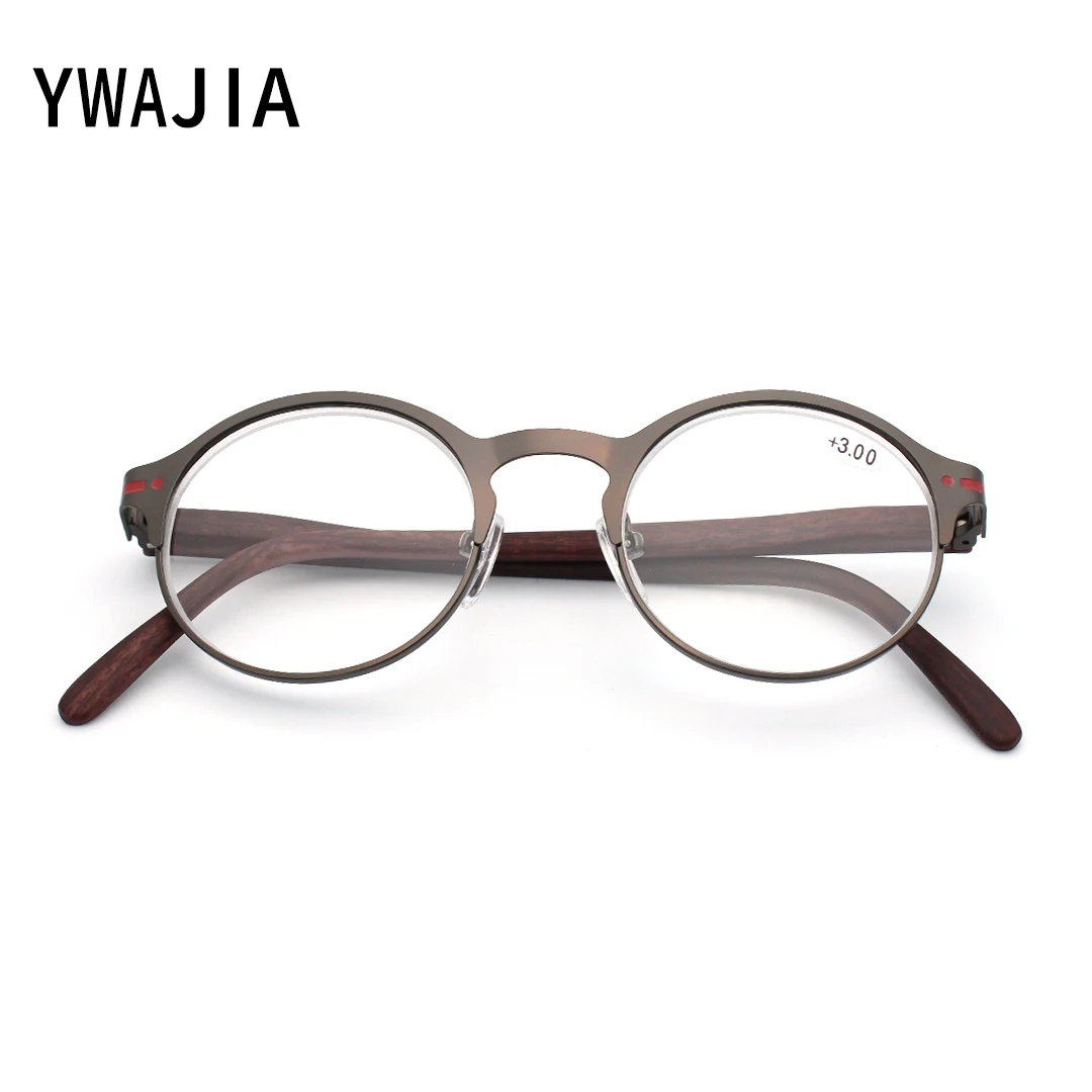 

Ellipse Frame Reading Glasses Women Men Wood Grain Anti-fatigue Presbyopia EyeGlasses Diopter +1.0 +2.0+3.0 Light glasses