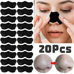 20Pcs Portable Blackhead Removal Nasal Patch Tear Off Nasal Mask and Remove Acne Clean Pores Nose and Skin Care