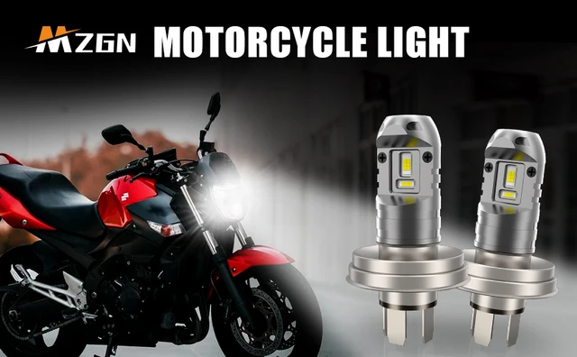 Bombilla LED P45T Para Faros De Moto - 12-80V, 3000 Lúmenes, Blanco, Haz Alto/Bajo, Chips X5