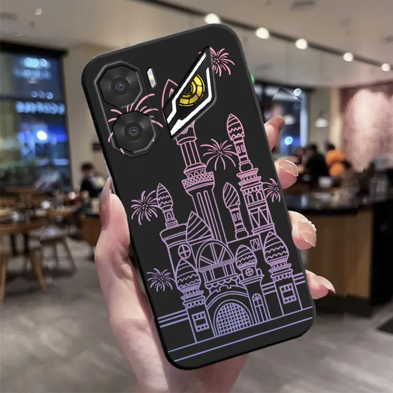 Butterfly Flower Print Shockproof Silicone Phone Case