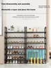 Black Elevated Shoe Rack Small  Simple Multi-layer Shoe Cabinet Home Entrance Rental Housing Dormitory Storage Rack New 2023 4