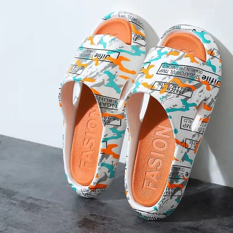 Summer Flip Flops Slippers mens women sandals Platform Cloud Non Slip Beach Slides Soft Cartoon Indoor