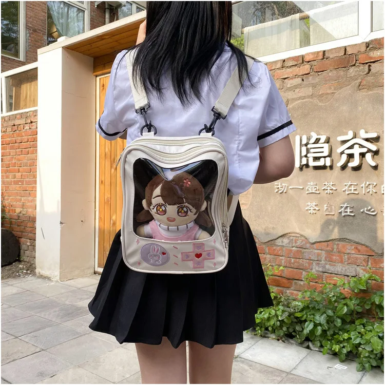 Casual Sólida PU Kawaii Estudantes Bolsa de