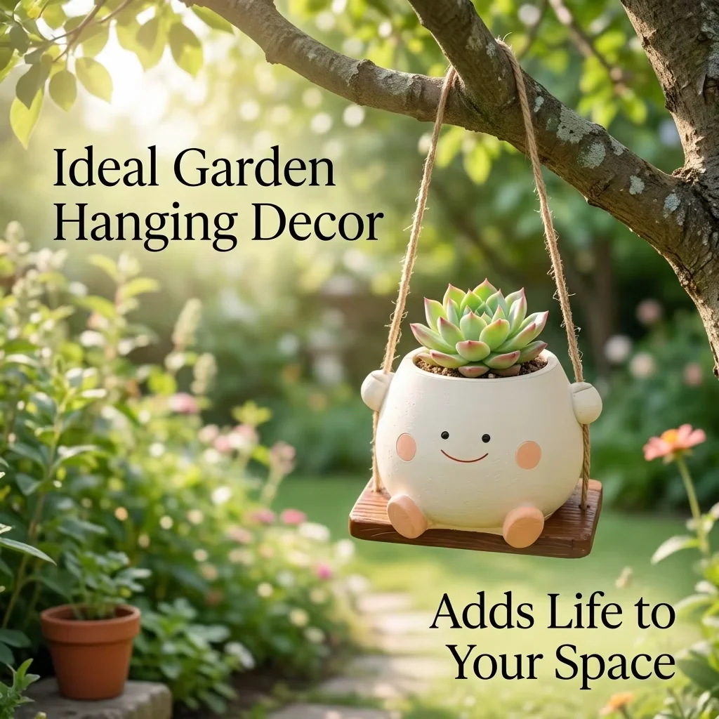 Charming Hanging Succulent Planter - Personalized Creative Garden Decor