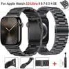 Metal Strap for Apple Watch Band 46mm 42mm 44mm 40mm 45mm 41mm Stainless Steel Wristband iWatch Series 10 9 8 7 6 SE2 Ultra 49mm