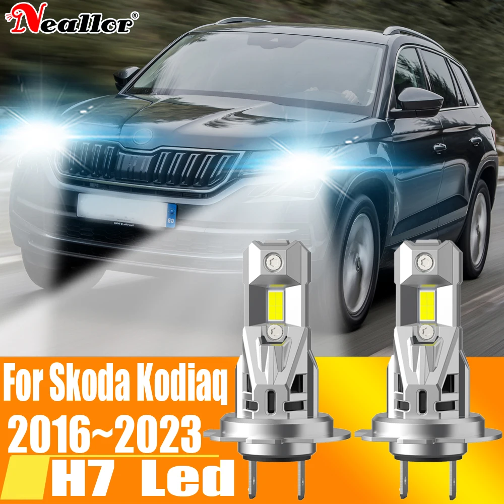 

2 шт., Автомобильные светодиодные лампы H7 Canbus H18 6000K 12 В 55 Вт