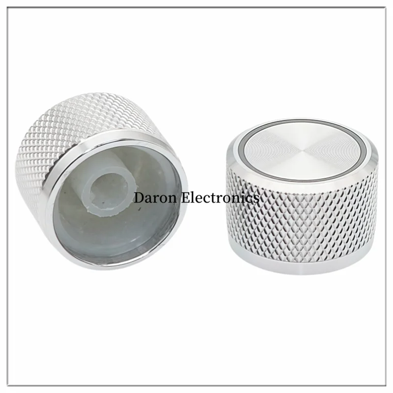 Description Picture 3 of itemAluminum alloy light transmission knob 22*15 Potentiometer knob cap Audio equipment instrument rotation adjustment cap plum hole