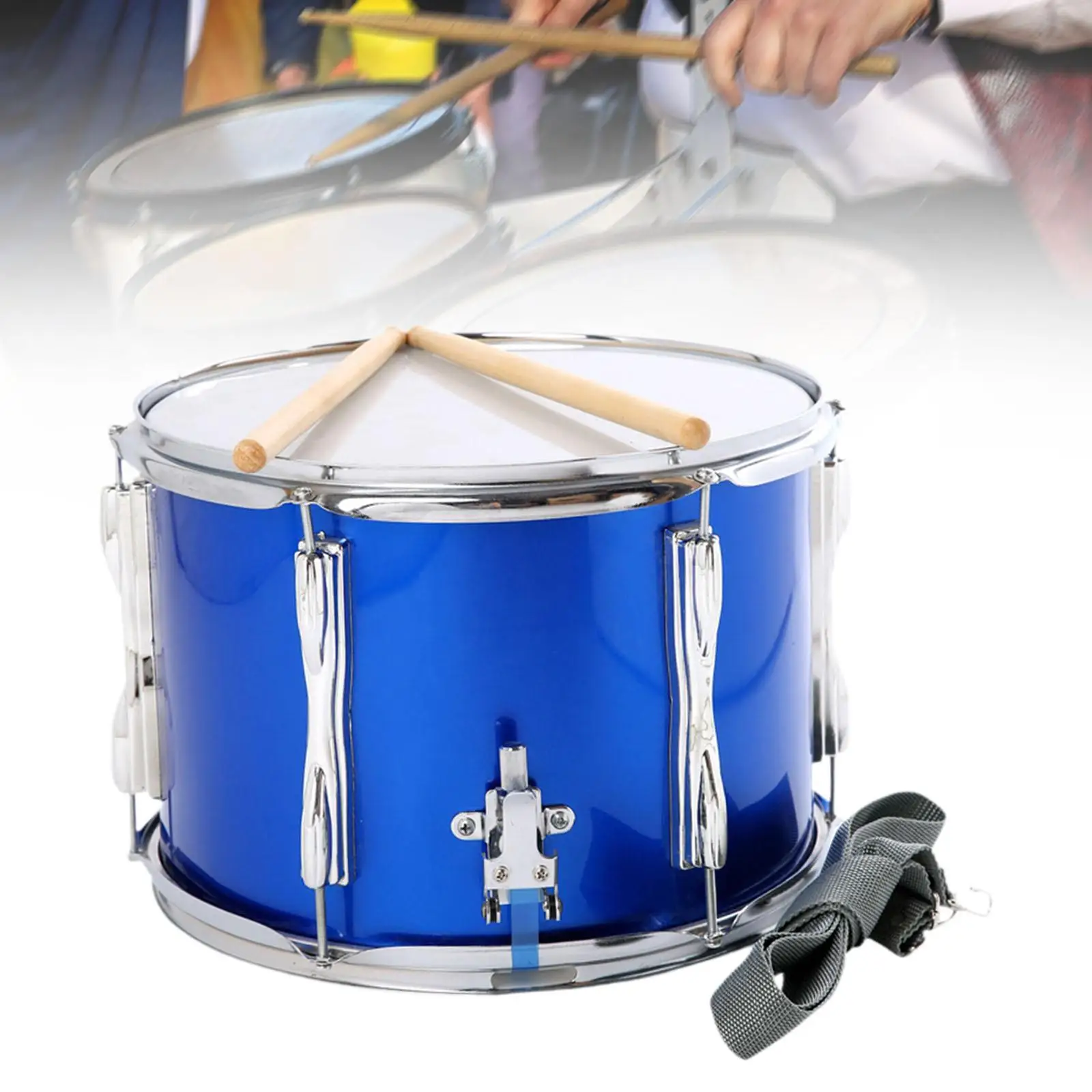 13" Snare Drum Portable Percussion Instrument for Children Kids Boys Girls