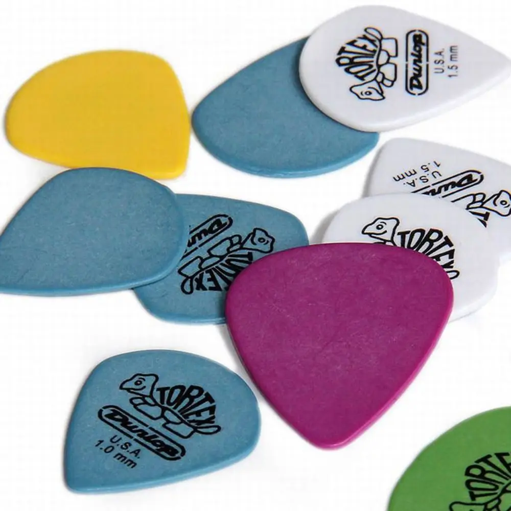 10Pcs ABS Material Anti-slip Style Multicolors Triangle Electric Guitar Picks Plectrum Thickness Guitar Accessories Music Picks