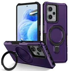 Premium Phone Case with O - Ring Stand and Hard Shell Cover - Xiaomi Poco X3 Pro (PURPLE)