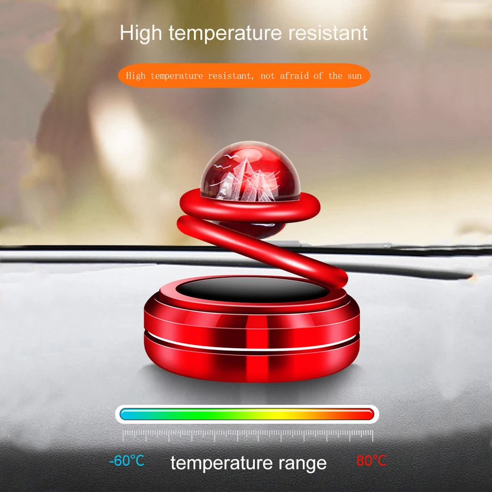 Solaire tournant voiture désodorisant gentil voiture décoration diffuseur  de voiture avec parfum voiture aromathérapie diffuseur de