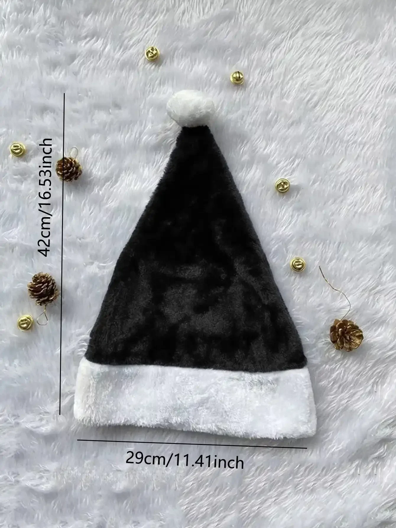 1pc-Christmas Plush Hat Santa Novelty Hat Kids Christmas Decorations For New Year Home Santa Claus Gift Party Supplies