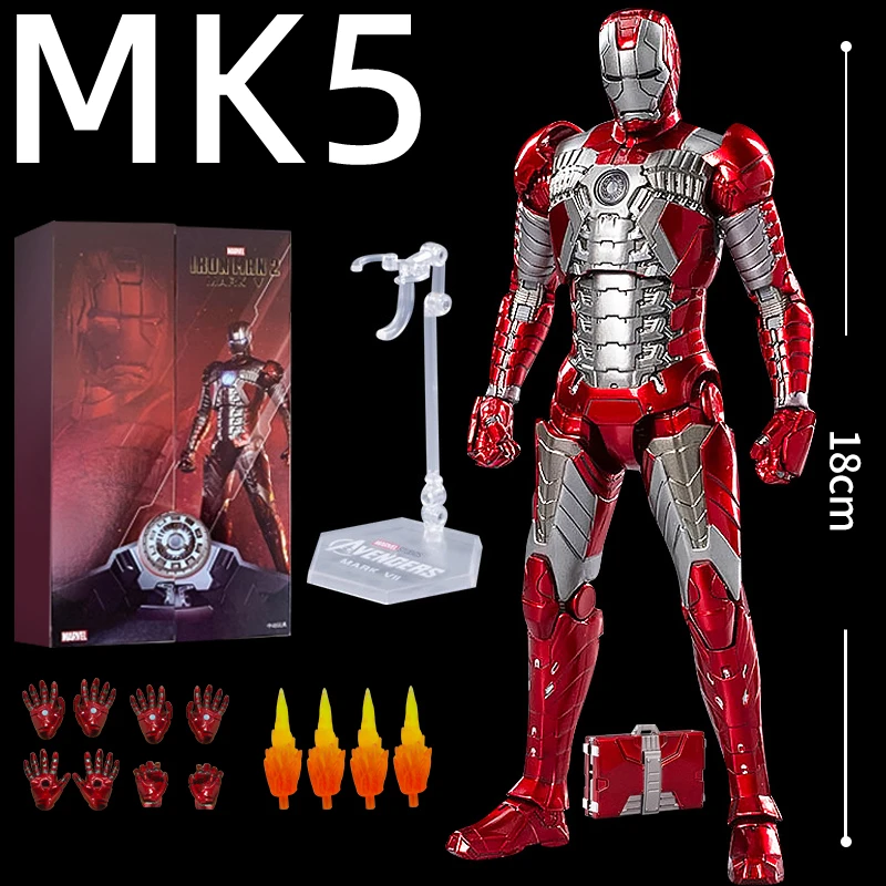 thumbnail image 1 of Figura de acción de Spider-Man de los Vengadores: Infinity War, Iron Man Legends Mk42, War Machine MK1, MK2, MK3, MK4, MK5, MK6 y MK7, original de ZD, 1 of 5