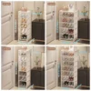 1pc 6/8 Layers Shoe Organizer, Space-saving Metal Frame & Fabric Interlayer Shoe Rack, T1 Shelf for Entryway Hallway Living Room 3