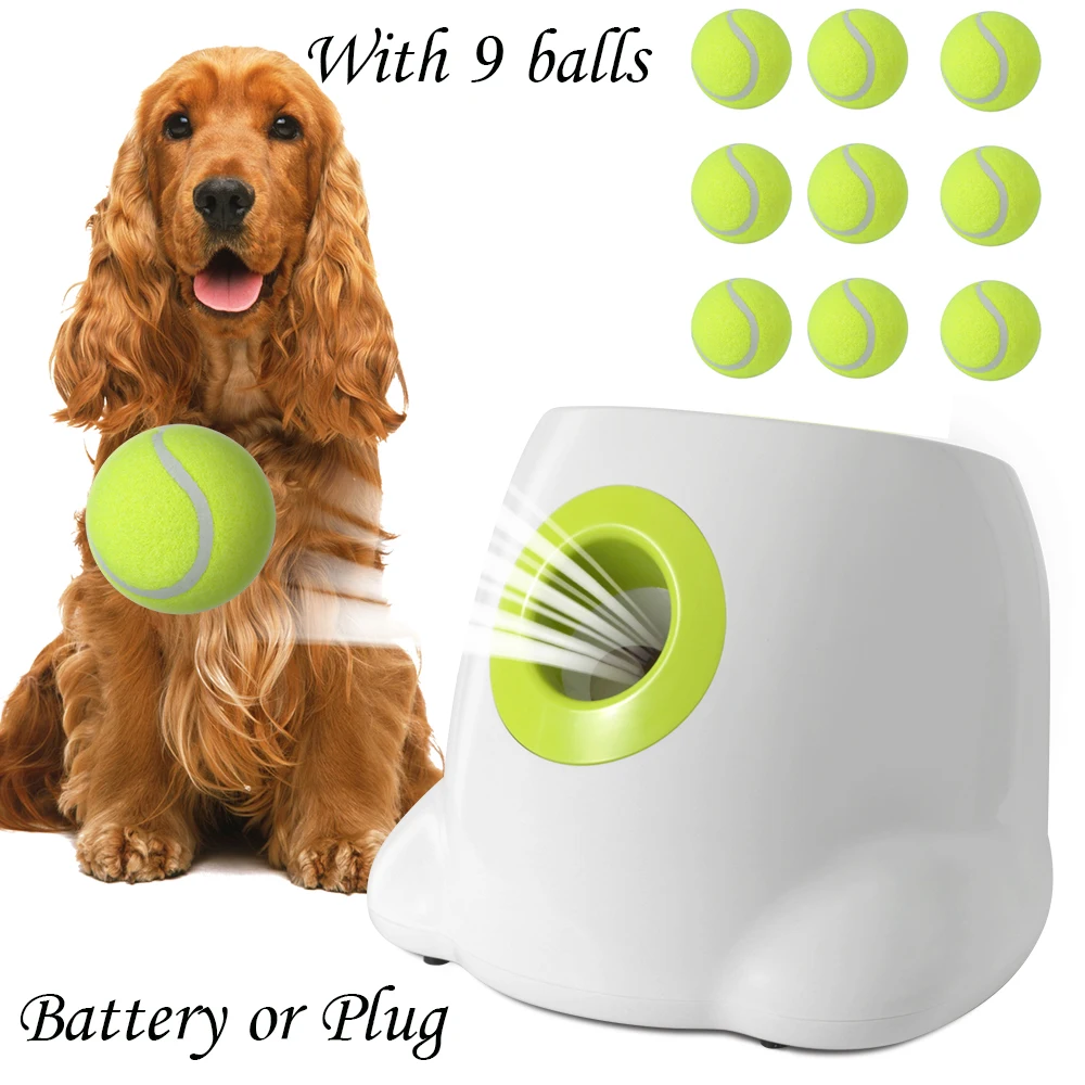 9M Catapult For Dogs Ball Launcher Dog Toy Tennis Ball Launcher Jumping Pitbull Toys Tennis Machine Automatic Throw