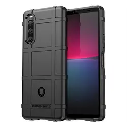 Silicone Bumper Rugged Shield Shockproof Soft TPU Back Cover Case for Sony Xperia 10 V (Black)