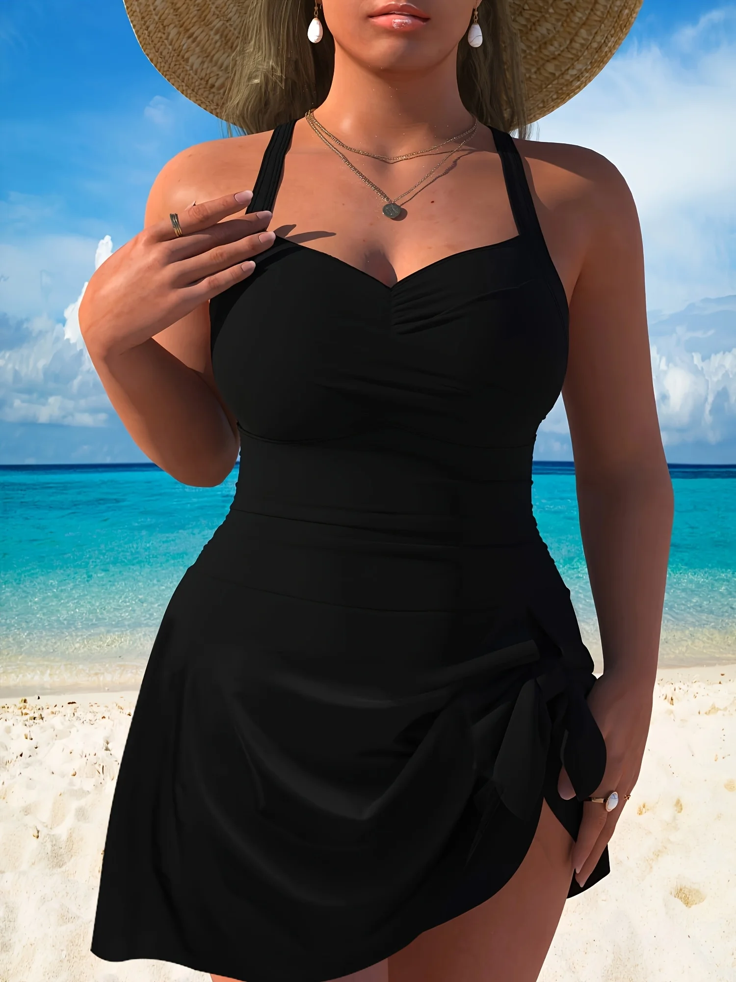 2026 New Plus Size Swimwear Women Printed One Piece Swimsuit Female Large Size Bathing Suit Skirt Summer Beachwear Swimming Suit