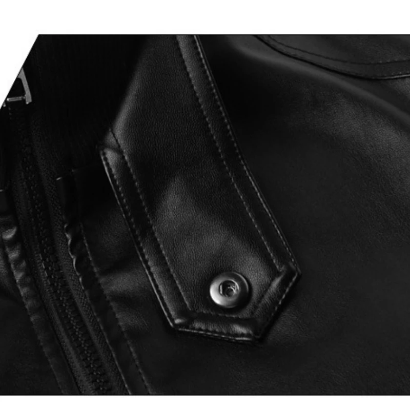 Men's Leather Jacket Men's Korean Style Slim Motorcycle Men's Leather Jacket Men Winter Coat Mens Fashion Clothing Trends