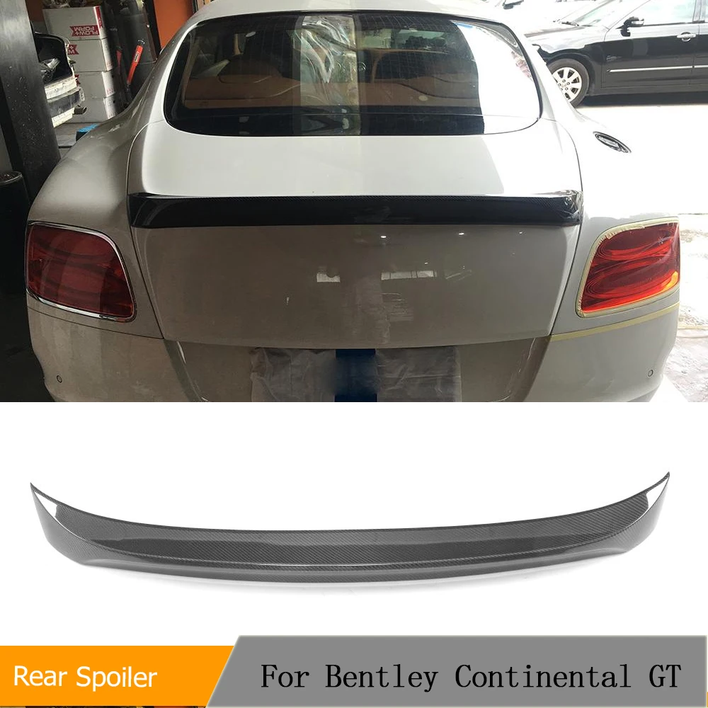 

Carbon Fiber Car Rear Trunk Boot Lip Spoiler Wing Case for Bentley Continental GT (2nd Gen) Coupe 2-Door 2012 - 2014 Rear Wing