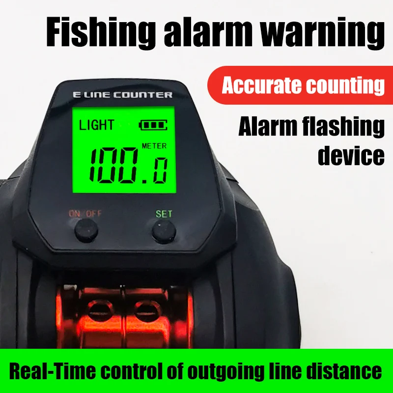 Fishing reel Electronic counting fishing wheel 7.2:1 10kg saltwater freshwater application