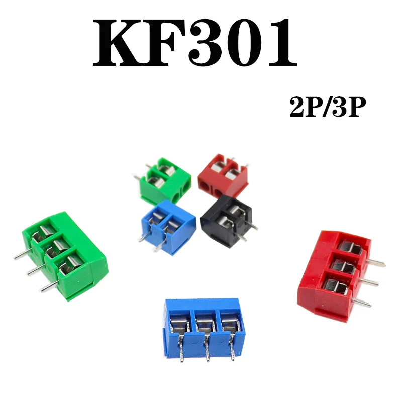 10/20/50Pcs/lot KF301-5.0-2P KF301-3P KF301-4P Pitch 5.0mm Straight Pin ...