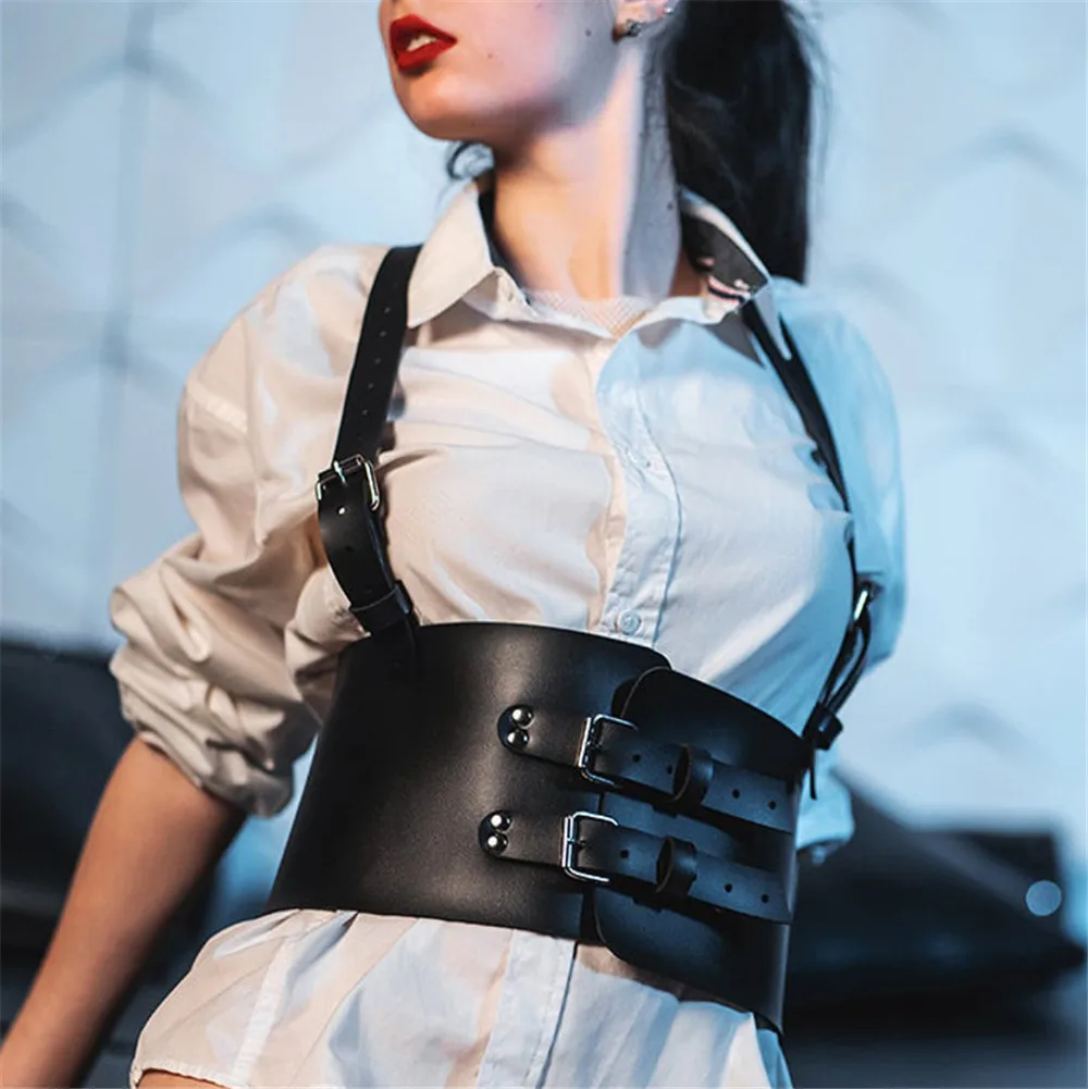 CKMORLS Women Sexy Body Harness Belt Lingerie Fetish Suspender Bondage Waist Band Goth Underwear Punk Garter Straps Leather Belt