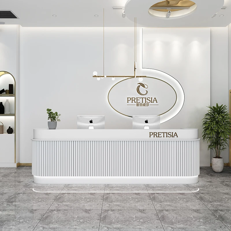 Podium Reception Desks Beauty Salon Front Spa Counter Cash Register Table Lectern Comptoir Caisse De Boutique Bar Furniture