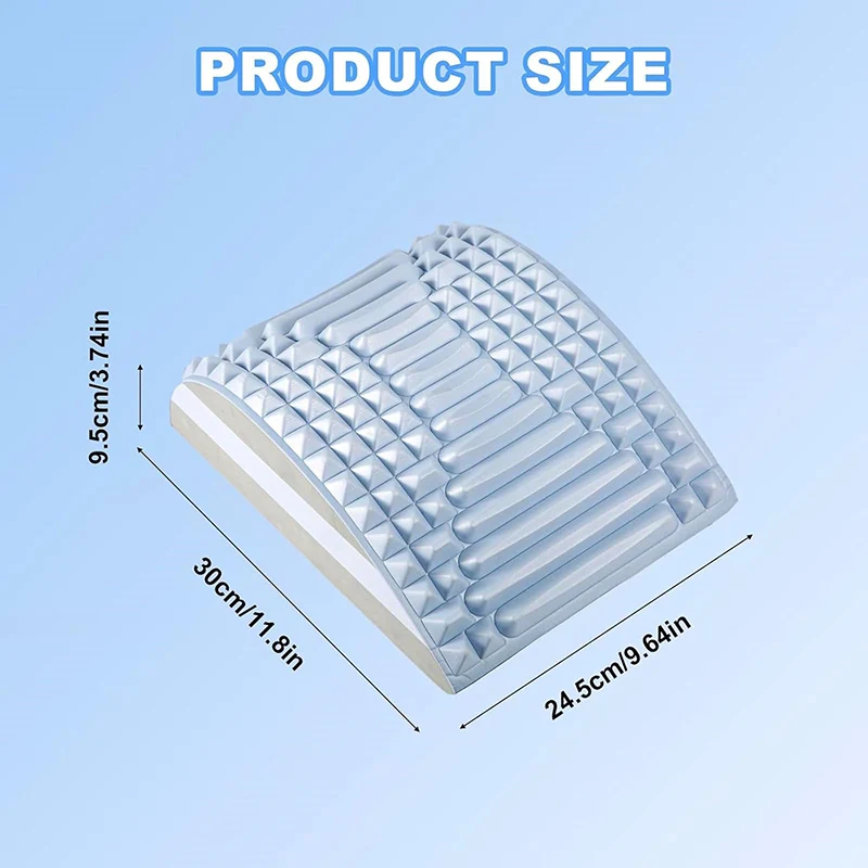Back Stretcher Pillow Neck Lumbar Support Massager for Neck Waist Back Herniated Disc Pain Relief Massage Relaxation Tools
