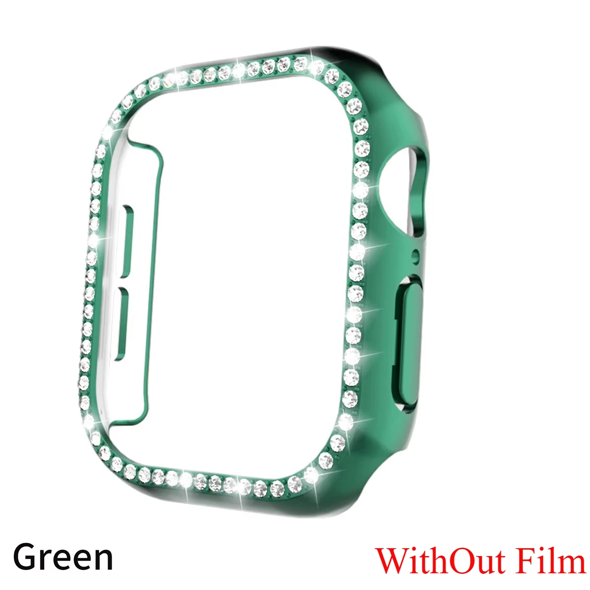 Diamond Glass Apple Watch Bling Bumper Protector Case