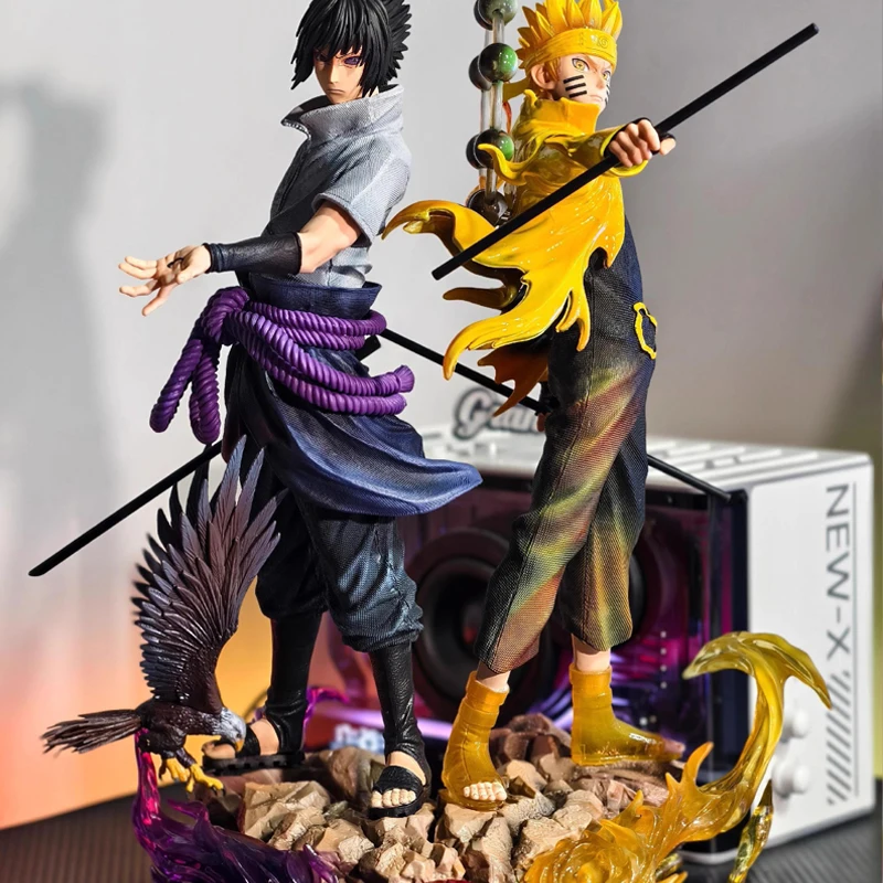 Figurine Sasuke Uchiha 36cm – MegaHouse PVC, Modèle Anime Naruto, NEUVE