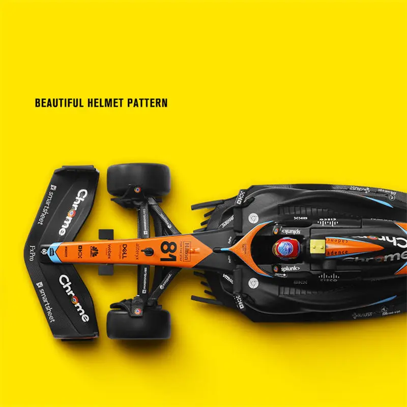 1:24 MCL60 2023 4# Lando Norris P2 British GP Mclaren F1 #81 Oscar Piastri Diecast Race SuperCar Model Competition Vehicles Toys 5