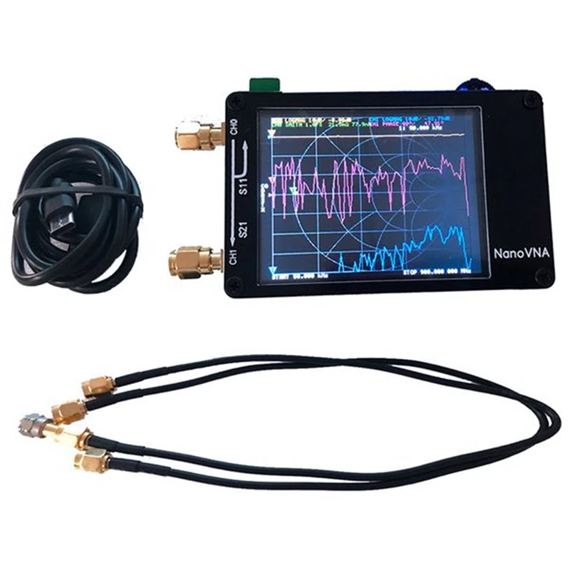 Nanovna VNA 2.8 Inch Network Analyzer Antenna Analyzer 50Khz-900Mhz Antenna Built-In Battery