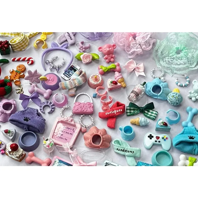 15PCS Random Cute Accessories For LPS Pets - Hats, Bows, Collars, Clothes, Food & Drink For Littlest Pet Shop Figures