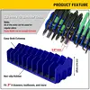 Plier Organizer Rack Heavy Duty Tool Storage Case with 10 Slot Sturdy Plier Storage Holder Toolbox Storage for Cutters Hammers 4